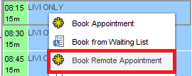 13 Book Remote Appt