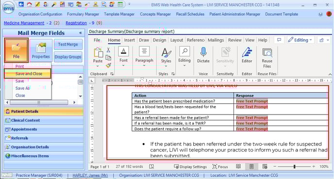 4. Edit and Save