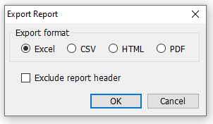 Export Report