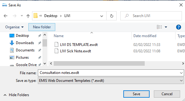Export local device