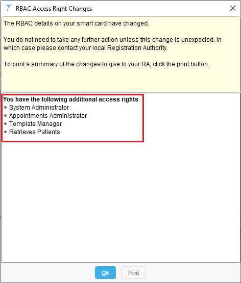 S1 RBAC Access Rights