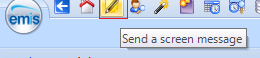 Screen Message Button