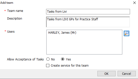 Tasks from Livi